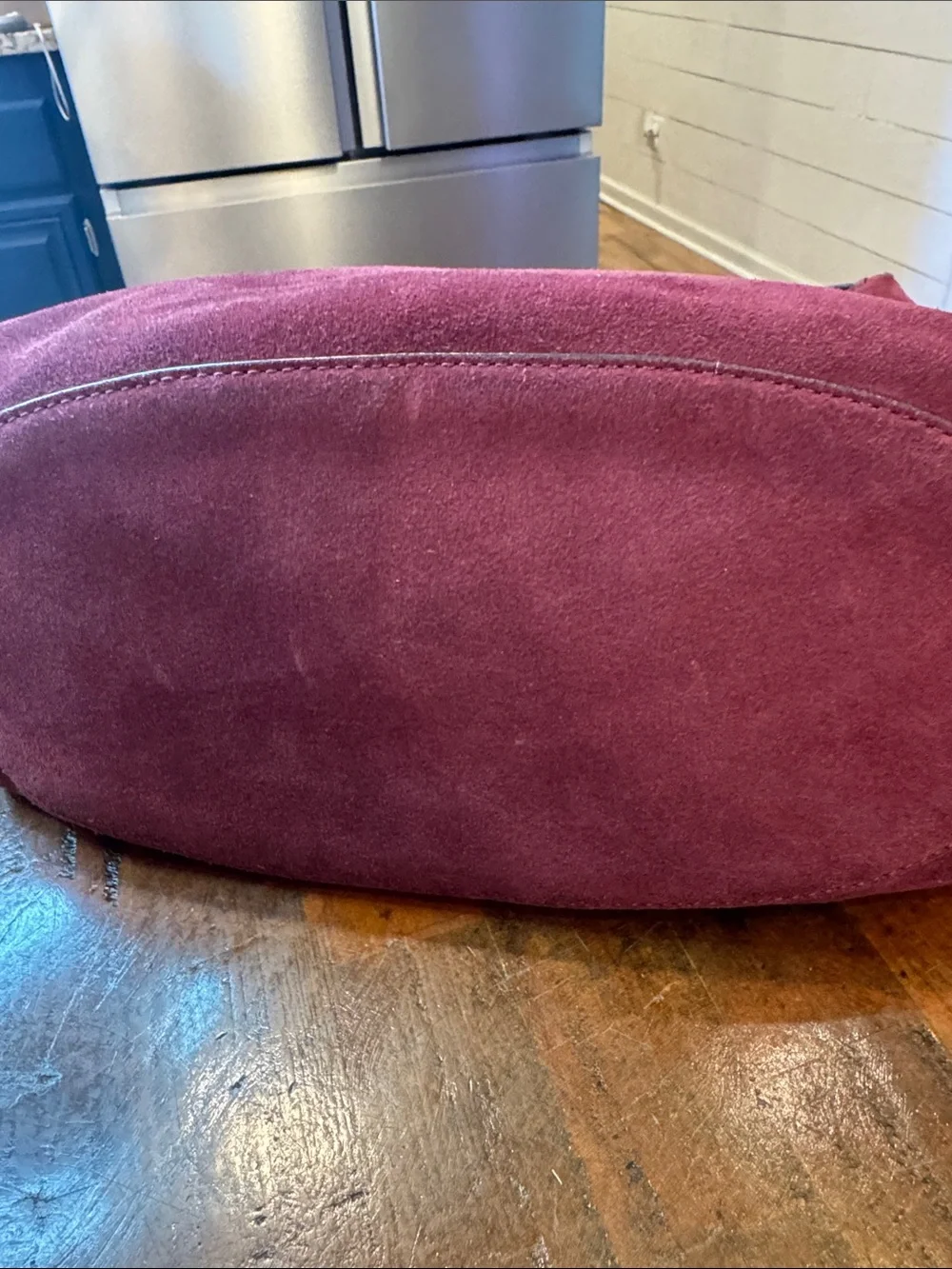 Tory Burch Merlot Suede Hobo Bag